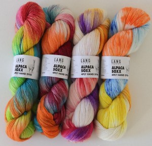 Lang Yarns Alpaca Soxx 4 fils Hand Dyed