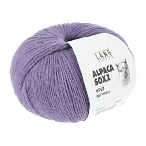 Lang Yarns Alpaca Soxx 6-ply - Pelote de 150 gr - Coloris 0045 Lilas Foncé