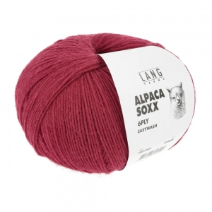 Lang Yarns Alpaca Soxx 6-ply - Pelote de 150 gr - Coloris 0162 Géranium