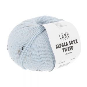 Lang Yarns Alpaca Soxx Tweed - Pelote de 100 gr - Coloris 0021 Bleu Clair