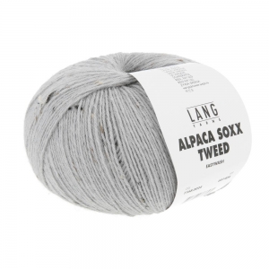 Lang Yarns Alpaca Soxx Tweed - Pelote de 100 gr - Coloris 0024 Gris