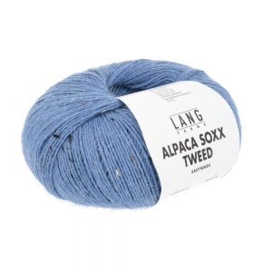 Lang Yarns Alpaca Soxx Tweed - Pelote de 100 gr - Coloris 0121 Bleu Ciel