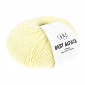 Lang Yarns Baby Alpaca - Pelote de 50 gr - Coloris 0012 Jaune Baby