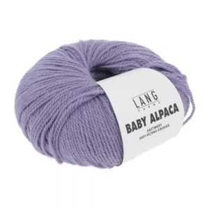 Lang Yarns Baby Alpaca - Pelote de 50 gr - Coloris 0045 Lilas Foncé