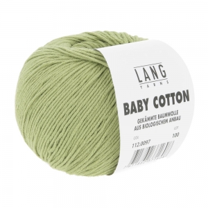 Lang Yarns Baby Cotton - Pelote de 50 gr - Coloris 0097 Olive Clair