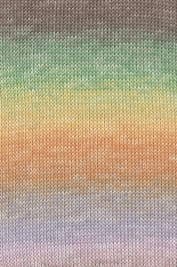 Lang Yarns Baby Cotton Color - Pelote de 50 gr - Coloris 0152 Vert/Jaune/Marron