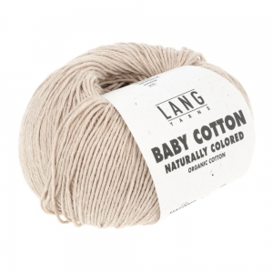 Lang Yarns Baby Cotton Naturally Colored - Pelote de 50 gr - Coloris 0002 Light Brown