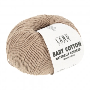 Lang Yarns Baby Cotton Naturally Colored - Pelote de 50 gr - Coloris 0003 Dark Brown