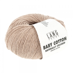 Lang Yarns Baby Cotton Naturally Colored - Pelote de 50 gr - Coloris 0007 Pale Brown