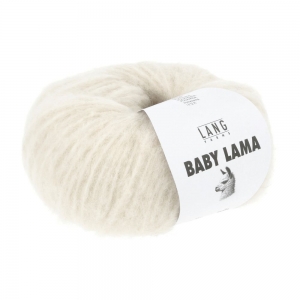 Lang Yarns Baby Lama - Pelote de 50 gr - Coloris 0001 Blanc