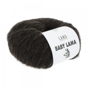 Lang Yarns Baby Lama - Pelote de 50 gr - Coloris 0068 Marron Foncé