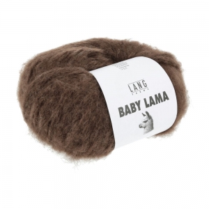 Lang Yarns Baby Lama - Pelote de 50 gr - Coloris 0168 Marron