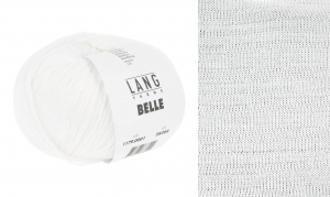 Lang Yarns Belle - Pelote de 50 gr - Coloris 0001 Blanc