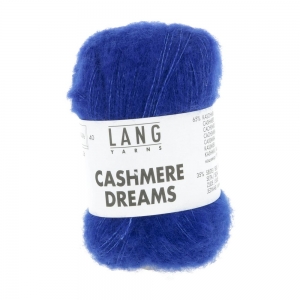 Lang Yarns Cashmere Dreams - Pelote de 25 gr - Coloris 0006 Bleu Royal