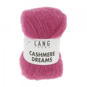 Lang Yarns Cashmere Dreams - Pelote de 25 gr - Coloris 0065 Fuchsia