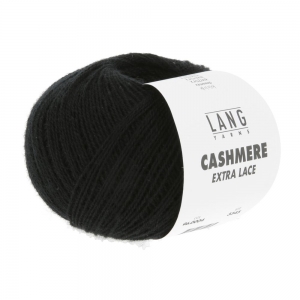Lang Yarns Cashmere Extra Lace - Pelote de 25 gr - Coloris 0004 Noir