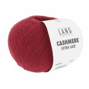 Lang Yarns Cashmere Extra Lace - Pelote de 25 gr - Coloris 0060 Rouge