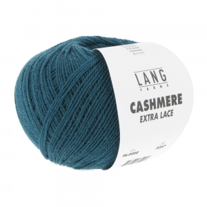 Lang Yarns Cashmere Extra Lace - Pelote de 25 gr - Coloris 0088 Pétrole