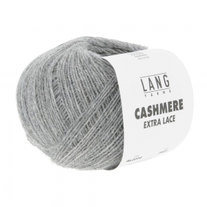 Lang Yarns Cashmere Extra Lace - Pelote de 25 gr - Coloris 0224 Gris Mélangé