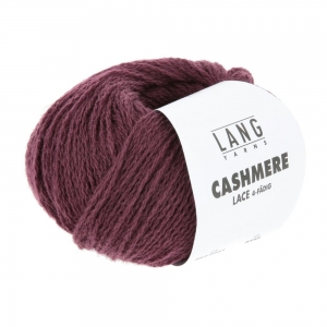 Lang Yarns Cashmere Lace - Pelote de 25 gr - Coloris 0161 Rouge Foncé