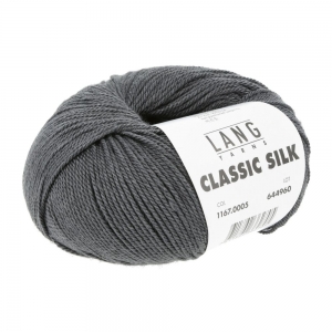 Lang Yarns Classic Silk - Pelote de 50 gr - Coloris 0005 Gris Foncé