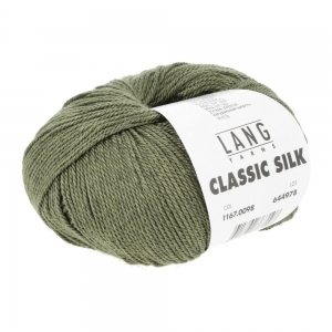 Lang Yarns Classic Silk - Pelote de 50 gr - Coloris 0098 Olive Foncé