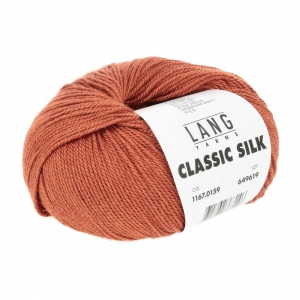 Lang Yarns Classic Silk - Pelote de 50 gr - Coloris 0159 Orange Foncé