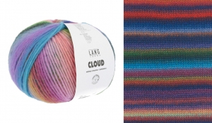 Lang Yarns Cloud - Pelote de 100 gr - Coloris 0002 Bleu