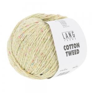 Lang Yarns Cotton Tweed - Pelote de 50 gr - Coloris 0016 Vert Clair
