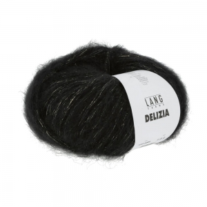 Lang Yarns Delizia - Pelote de 50 gr - Coloris 0004 Noir