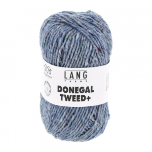 Lang Yarns Donegal Tweed+ - Pelote de 50 gr - Coloris 0020 Bleu Clair