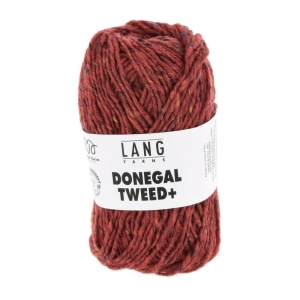 Lang Yarns Donegal Tweed+ - Pelote de 50 gr - Coloris 0060 Rouge