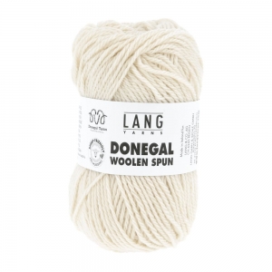 Lang Yarns Donegal Woolen Spun - Pelote de 50 gr - Coloris 0001 Blanc