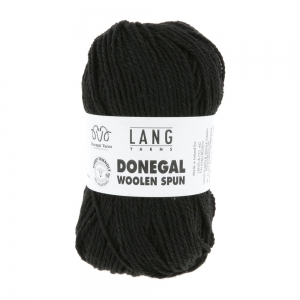 Lang Yarns Donegal Woolen Spun - Pelote de 50 gr - Coloris 0004 Noir