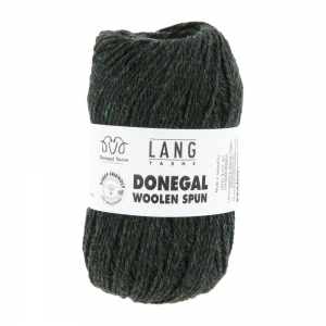 Lang Yarns Donegal Woolen Spun - Pelote de 50 gr - Coloris 0018 Vert Foncé