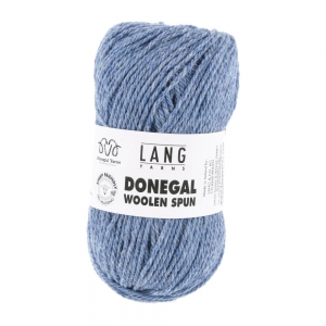 Lang Yarns Donegal Woolen Spun - Pelote de 50 gr - Coloris 0022 Bleu
