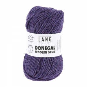 Lang Yarns Donegal Woolen Spun - Pelote de 50 gr - Coloris 0090 Violet
