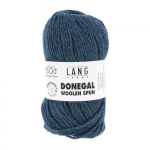 Lang Yarns Donegal Woolen Spun - Pelote de 50 gr - Coloris 0188 Pétrole