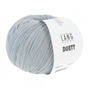 Lang Yarns Duett - Pelote de 50 gr - Coloris 0023 Argent/Bleu Clair