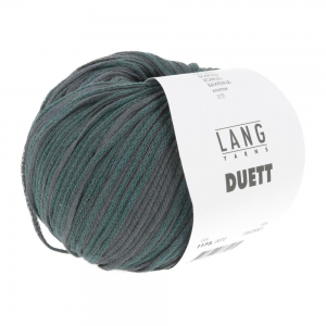 Lang Yarns Duett - Pelote de 50 gr - Coloris 0070 Anthracite/Pétrole