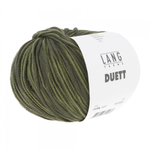Lang Yarns Duett - Pelote de 50 gr - Coloris 0097 Olive Foncé/Olive Clair