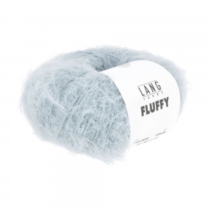 Lang Yarns Fluffy - Pelote de 50 gr - Coloris 0020 Bleu Glacier