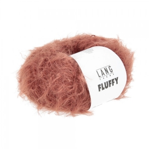 Lang Yarns Fluffy - Pelote de 50 gr - Coloris 0076 Terracotta