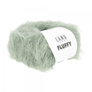 Lang Yarns Fluffy - Pelote de 50 gr - Coloris 0091 Vert Pastel