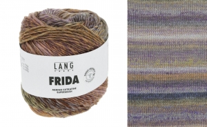 Lang Yarns Frida - Pelote de 100 gr - Coloris 0010 Marron/Violet