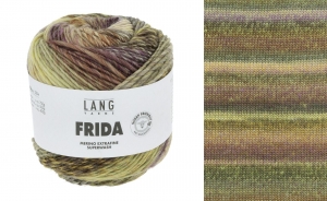 Lang Yarns Frida - Pelote de 100 gr - Coloris 0014 Violet/Jaune