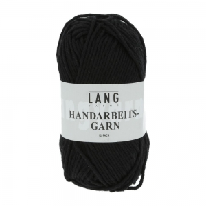 Lang Yarns Handarbeitsgarn 12/12 - Pelote de 50 gr - Coloris 0604 Noir