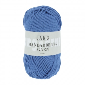 Lang Yarns Handarbeitsgarn 12/12 - Pelote de 50 gr - Coloris 0606 Bleu