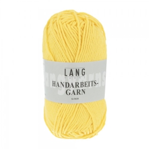 Lang Yarns Handarbeitsgarn 12/12 - Pelote de 50 gr - Coloris 0613 Citron