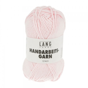 Lang Yarns Handarbeitsgarn 12/12 - Pelote de 50 gr - Coloris 0619 Rose Pâle